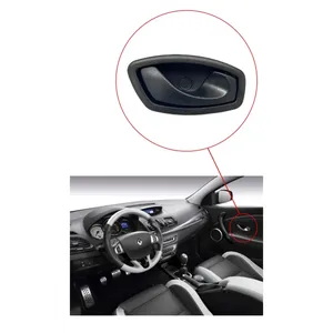 Manija de Puerta Interior Derecha Negra Kaya Plastik KR-548 para Megane Fluence OE 806700007R Turquía - Product Image 3
