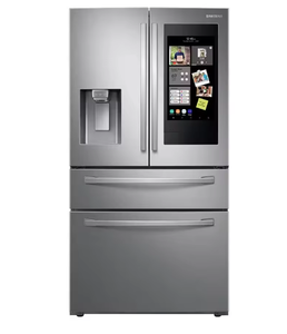 Refrigerador de 4 Puertas Francesas de 28 Pies Cúbicos con Pantalla Táctil de Acero Inoxidable - Product Image 1