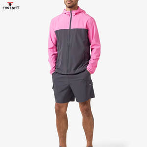 Conception personnalisée Ensemble de short coupe-vent confortable et respirant en nylon Ensemble pour hommes Prix raisonnable Logo personnalisé - Product Image 3