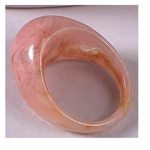 Venta al por mayor personalizado mejor calidad hecho a mano de alto pulido hermoso colorido anillo de resina de moda para las mujeres de la India - Product Image 1