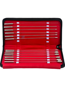 Son de diagnostic urétral chirurgical médical en acier inoxydable cuit Rosebud ensemble de dilatateurs biliaires communs 13 pièces 30 cm ISO - Product Image 5