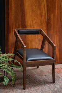 Oficina en casa Hotel Villa Tapicería tradicional Ajustable Natural Sala de estar Sofás Material de madera Sofá moderno Silla - Product Image 4