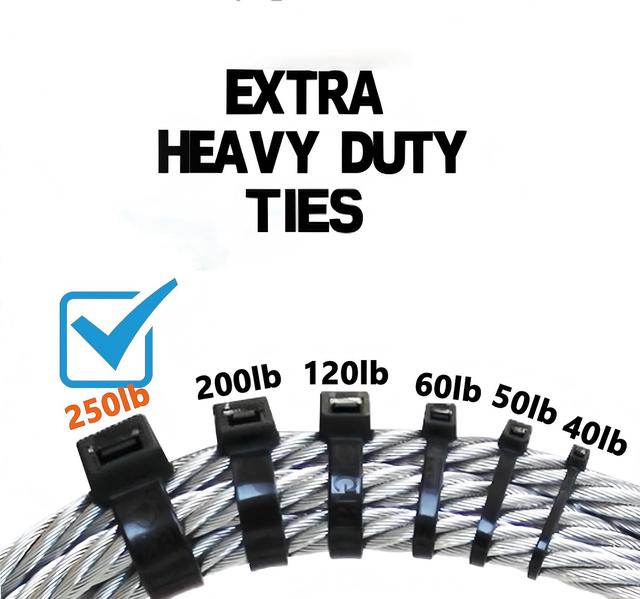 Factory Extra Heavy Duty Ties UL Approved Nylon  Heavy Duty Nylon Cable Ties