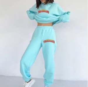 Sweat à capuche court pour femmes OEM de qualité supérieure Logo personnalisé Coton polaire Mode Fournisseur Streetwear - Product Image 3