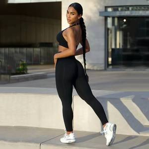 คุณภาพสูงชุดโยคะชุดกีฬา 2024 ออกกําลังกายโยคะฟิตเนสชุดผู้หญิงที่กําหนดเองโยคะชุดออกกําลังกายสําหรับสตรี - Product Image 5