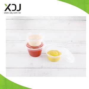 Taiwan 5.5oz tasse de sauce en plastique transparent gobelets en plastique jetables - Product Image 2