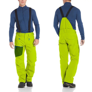 Salopette de ski unisexe personnalisable avec logo, bretelles réglables, imperméable, coutures thermosoudées, pantalon de snowboard Recco pour activités de plein air - Product Image 2