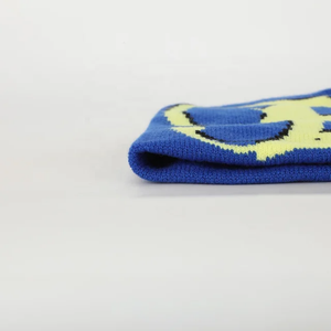 Bonnet de ski d'hiver Oem BSCI personnalisé unisexe en acrylique de haute qualité, bonnet teint en broderie tricotée Gorras, bonnet tissé avec étiquette, vente en gros - Product Image 6