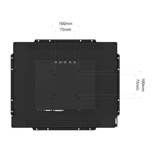 Monitor de pantalla táctil industrial de Marco abierto de 17 "con retroiluminación LED y carcasa de aluminio