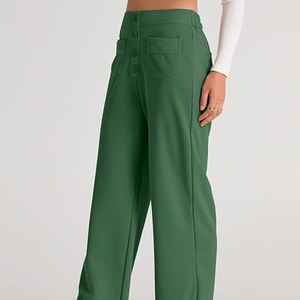 Nouveauté Pantalon femme longueur totale Sport Running Casual Taille haute Sweat femme avec poche Prix bas Pantalon femme - Product Image 5
