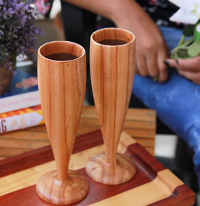 Wooden Wine <b>Glass</b> Drinking <b>Glass</b> Eco-Friendly Handcrafted Wood Wine <b>Glass</b> Antique Handcrafted Natural Wood <b>Glass</b> - Product Image 6