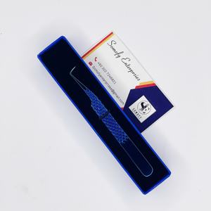 Pinzas de Extensión de Pestañas de Plasma Azul de Acero Inoxidable de Alta Calidad, Punta de Volumen de 10 mm, Nueva Llegada, Logotipo Sostenible MINK - Product Image 4
