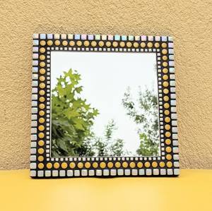 Silver <b>mosaic</b> <b>mirror</b>,round <b>mosaic</b> <b>mirror</b> - Product Image 1