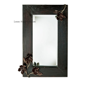 <b>Wall</b> Decorative <b>Mirror</b> <b>Rectangle</b> Black Color Home and Hotel Restaurant Furnishing Supplies at Lowest Price From Indian Supplier - Product Image 1