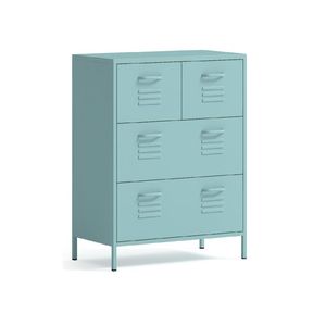 Comodino <span class=keywords><strong>Mobile</strong></span> Moderno e Resistente Salvaspazio, <span class=keywords><strong>Cassettiera</strong></span> in Metallo Resistente all'Umidità con Altezza Regolabile per la Casa - Product Image 1