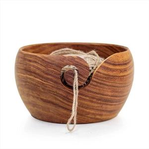 Bol en fil de bois dernier modèle fait à la main rond bols en fil personnalisé pour tricoter bols en fil de crochet fabriqués à la main bon marché - Product Image 5