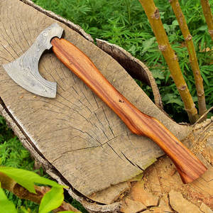 Haches en acier Damas personnalisées avec une tête en acier à motif élégant et une poignée confortable, haches en acier Damas haut de gamme - Product Image 2