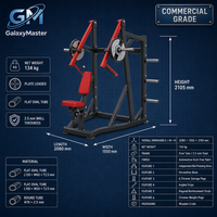 Precio de fábrica: Equipo de gimnasio comercial de acero para levantamiento de pesas con discos, para press de pecho de pie con seguridad