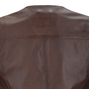 Gilet en cuir véritable pour homme de qualité supérieure, élégant, prix de gros, confortable, gilet en cuir personnalisé pour homme - Product Image 6
