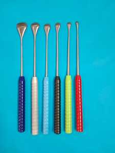 Dentavexcorporation Curettes chirurgicales en acier inoxydable à code de couleur et ensemble d'ascenseur Cobb 6 pièces avec poignées ergonomiques - Product Image 6