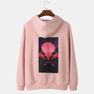 Sweats à capuche tendance pour hommes, sweats à capuche lourds et usés en gros, sweats à capuche surdimensionnés, vintage, lavés à la pierre, vierges - Product Image 2