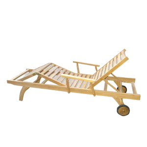 Chaise longue en teck en vente chaude, style moderne, adaptée à une utilisation en extérieur, solide et anti-pourriture - Product Image 5