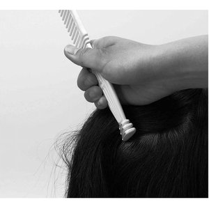 JPBQ Parthenon Classic White YS-606 Wide Tooth <b>Comb</b> Flat Type with Plastic/PC Handle for Home Travel Salon Use - Product Image 5