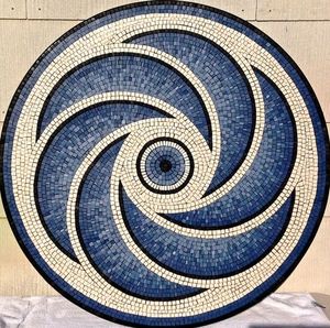 Dessous de verre fait à la main de 14 pouces élégant élégant perles vertes tapis tapis tampons pour l'ameublement - Product Image 1