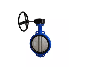 วาล์วผีเสื้อเหล็กหล่อ (แบบเวเฟอร์) ควบคุมด้วยมือ ทนทานสูง จานสแตนเลส แกนสแตนเลส ซับใน EPDM ขนาด 4 นิ้ว สำหรับลมและน้ำมัน - Product Image 4