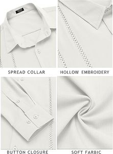 Camicie da <span class=keywords><strong>uomo</strong></span> bianche in <span class=keywords><strong>lino</strong></span> Oxford camicie a maniche corte con bottone in cotone <span class=keywords><strong>abiti</strong></span> estivi da <span class=keywords><strong>uomo</strong></span> 2025 camicie hawaiane da vacanza - Product Image 3