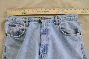 MS กางเกงขาสั้นผ้ายีนส์งานหัตถกรรมผ้าฝ้ายกางเกงขาสั้นสีฟ้าที่ทันสมัยปรับขนาดได้ตามต้องการ - Product Image 3