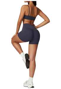 Conjunto de Yoga de 2 Piezas para Mujer, Talla Grande, Estilo Urbano, Transpirable, de Spandex/Poliéster, Ropa Deportiva - Product Image 2