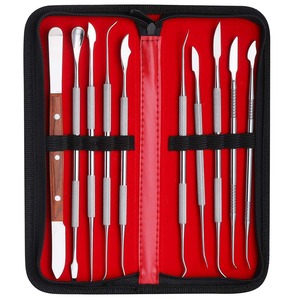 Kit de 10 outils de sculpture dentaire en cire, spatules, couteaux à plâtre, pratiques et polyvalents, pour le blanchiment des dents, instruments de dentisterie - Product Image 3