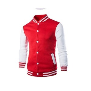 Chaquetas universitarias de talla grande, venta al por mayor, chaquetas universitarias en blanco, logotipo personalizado, chaquetas de hombre de Letterman Varsity lisas, chaquetas para hombre de la talla grande, 2017 - Product Image 1