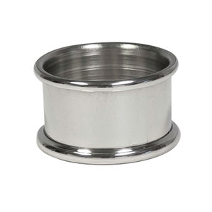 Anneaux de serviette en acier inoxydable décoration de table rond en argent martelé nouveau design anneau de serviette en acier inoxydable - Product Image 2