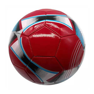 Balón de fútbol de cuero Pu de tamaño oficial, balón de fútbol de cuero sintético ligero personalizado, nuevo diseño, 100% - Product Image 1