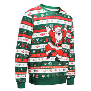 เสื้อสเวตเตอร์คอกลมแขนยาวขนาดใหญ่พิเศษเสื้อสเวตเชิ้ตแขนยาวพิมพ์ลาย3D คริสต์มาสสำหรับผู้ใหญ่ - Product Image 2