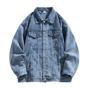 Chaqueta vaquera de trabajo para hombre de alta calidad para primavera y otoño, Chaquetas vaqueras multicolores Vintage para motocicleta - Product Image 4