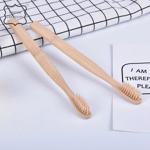 Logo personnalisé 100% Brosse à dents en bambou biodégradable et écologique sans BPA 100% biodégradable - Product Image 5