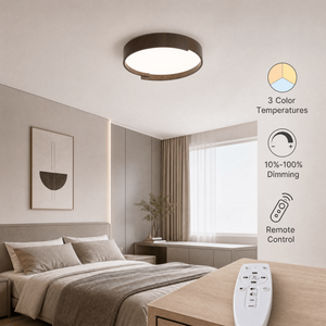 48W Modern Round Acrylic Iron Led <b>Ceiling</b> <b>Light</b> With <b>Remote</b> Dimmable Tri Color For Bedroom Living Room Surface Mount - Product Image 3