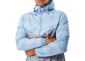 Chándal de tela original 100% con logotipo personalizado para exteriores para hombre, chándal cortavientos de nailon liso ajustado para gimnasio a precio barato al por mayor - Product Image 3