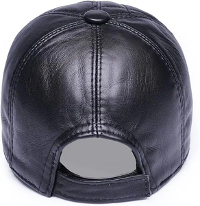 High Quality PU Leather Baseball Cap Plaid Pattern Breathable Waterproof Unisex Snapback Outdoor Sports Casual Custom Four <b>SWIFT</b> - Product Image 5