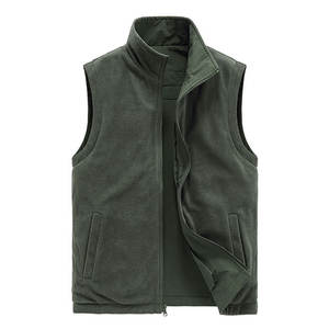 Chaleco polar Reversible de gran tamaño para hombre, chaqueta transpirable para deportes al aire libre y pesca, ropa exterior acogedora - Product Image 2