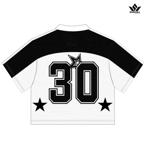 เสื้อบาสเก็ตบอลคอวี แขนสั้น แบบซับลิเมชั่น ผ้าโพลีเอสเตอร์ตาข่าย 300GSM ระบายเหงื่อได้ดี สำหรับผู้ใหญ่ ทุกเพศ ทุกวัย เหมาะสำหรับทีมกีฬา - Product Image 5