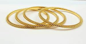 Dubai 24KT chapado en oro para mujer de alta calidad 4 piezas brazaletes conjunto Popular económico 3 GRM accesorio de moda - Product Image 4