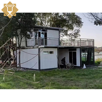 Maison préfabriquée modulaire pliable à assemblage rapide avec structure en acier pour la construction en extérieur et l'usage commercial