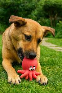 Jouet pour chien en caoutchouc écologique de luxe qui couine, amusant pour mâcher, Vietnam - Product Image 5