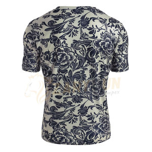 T-shirt en polyester à séchage rapide personnalisé, vêtements de sport confortables et surdimensionnés avec impression intégrale, conception par sublimation, tissu en toile à col rond - Product Image 3