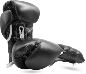Gants de boxe professionnels en PU avec sangle de poignet auto-agrippante, unisexe, équipement d'entraînement personnalisable - Product Image 3