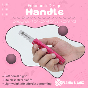 Peines sostenibles de acero inoxidable para mascotas, limpieza de abrigos para perros y gatos, cuchillos de cardado, herramientas de aseo de madera para Terriers - Product Image 5